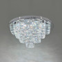 Зображення Стельова хромована люстра із прозорим кришталем Ø 50 см ИМ Light-Deco 5 