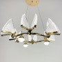Изображение Світлодіодна люстра з 6 метеликами в золотистому кольорі ИМ Light-Deco 5 