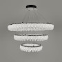 Зображення Кільцева кришталева люстра в хромі на 3 яруси 80+60+40 см ИМ Light-Deco 6 
