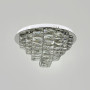Зображення Стельова хромована люстра із прозорим кришталем Ø 50 см ИМ Light-Deco 