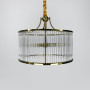 Зображення Золота кругла люстра із скляними трубками Ø 60 см ИМ Light-Deco 1 