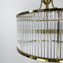 Зображення Золота кругла люстра із скляними трубками Ø 60 см ИМ Light-Deco 2 