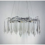 Изображение Розкішна люстра в хромі з скляними підвісами Ø 80 см ИМ Light-Deco 1 