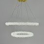Изображение Неймовірна кришталева латунна підвісна люстра Ø 60+40 см ИМ Light-Deco 