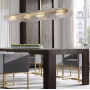Изображение Розкішна видовжена підвісна люстра Wave shaded з фактурним склом ИМ Light-Deco 4 
