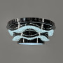 Зображення Хромована стельова люстра з прозорим кришталем Ø 50 см ИМ Light-Deco 6 