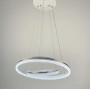 Изображение Біла LED люстра на 2 кільця з хромованою смужкою ИМ Light-Deco 3 