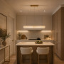 Изображение Золота видовжена люстра із прозорим кришталем 80 см ИМ Light-Deco 4 