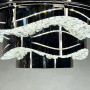 Зображення Хромована стельова люстра з прозорим кришталем Ø 40 см ИМ Light-Deco 4 