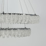Зображення Кільцева кришталева люстра в хромі на 2 яруси 80+60 см ИМ Light-Deco 