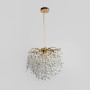 Изображение Вишукана золота підвісна люстра з прозорим кришталем Ø50 см ИМ Light-Deco 