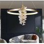 Зображення Світлодіодна латунна люстра із ніжними квітами Ø 80 см ИМ Light-Deco 4 