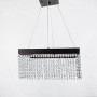 Изображение Неймовірна кришталева квадратна люстра з бронзовим обводком h35 ИМ Light-Deco 3 