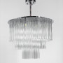 Зображення Кришталева потрійна люстра із сріблом у двох розмірах ИМ Light-Deco 2 