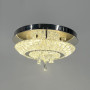 Зображення Стельова хромована люстра із прозорим кришталем Ø 40 см ИМ Light-Deco 1 