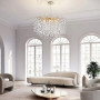 Изображение Вишукана золота люстра DIAMINA з кришталевим камінням Ø 60 см ИМ Light-Deco 