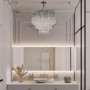Зображення Кришталева потрійна люстра із сріблом у двох розмірах ИМ Light-Deco 7 