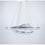 Изображение Біла LED люстра на 3 кільця з хромованою смужкою ИМ Light-Deco 3 
