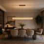 Изображение Золота видовжена люстра із прозорим кришталем 120 см ИМ Light-Deco 4 