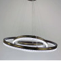 Зображення LED люстра кольору coffee на 3 кільця з золотистою смужкою ИМ Light-Deco 2 