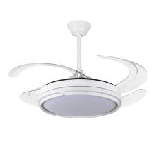 Люстра-вентилятор стельова світлодіодна LED Levistella 7943070 (48) WH біла