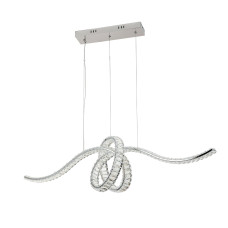 Люстра подвесная хрустальная декоративная LED Levistella 799L8821 (1100) CH хром