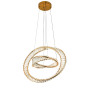 Зображення Люстра підвісна кришталева, LED кільця Levistella 799L8812C (600+400) FGD золото ИМ Light-Deco 