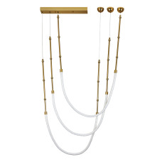 Люстра підвісна світлодіодна Levistella LED 7813132-3 AB бронза