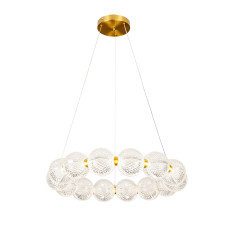 Люстра підвісна світлодіодна, LED кільце Levistella 7841030-15 led (600) AB бронза