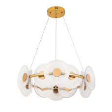 Люстра підвісна світлодіодна кільце Levistella 8036103-12led (600) FGD золото