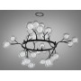 Зображення Підвісна люстра Diasha Світлячок чорна 36 ламп ИМ Light-Deco 