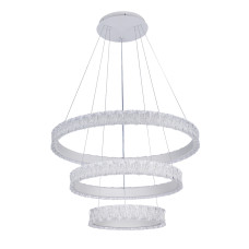 Люстра підвісна світлодіодна LED кільця Levistella 7875127 (400+600+800) WH біла
