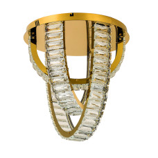 Люстра стельова кришталева світлодіодна LED Levistella 790L1052 (400) темне золото