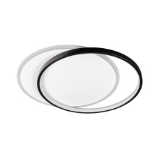 Люстра стельова світлодіодна LED без пульта Levistella 7871029 білий + чорний