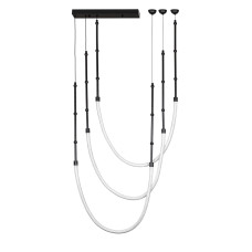 Люстра підвісна світлодіодна Levistella LED 7813132-3 BK чорна