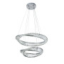 Зображення Люстра підвісна кришталева, LED кільця Levistella 799L8812 (600+400) CH хром ИМ Light-Deco 