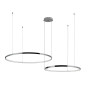 Зображення Люстра підвісна світлодіодна LED кільця Levistella 7529832-2B CHROME LED (800+1000) хром ИМ Light-Deco 