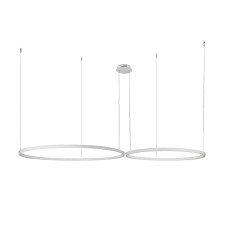 Люстра підвісна світлодіодна LED кільця Levistella 7529832-2B WHITE LED (800+1000) біла