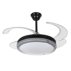 Люстра-вентилятор стельова світлодіодна LED Levistella 7943070 (48) BK чорна