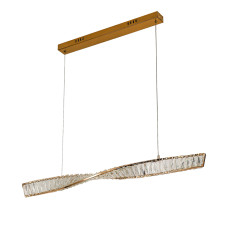 Люстра підвісна кришталева світлодіодна Levistella 799L8869 (1000) FGD золото