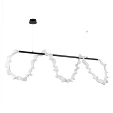 Люстра підвісна світлодіодна Levistella LED 7813177 (1500) BK чорна