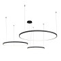 Зображення Люстра підвісна світлодіодна кільця Levistella 7529832-3B BLACK LED (600+800+1000) чорна ИМ Light-Deco 1 