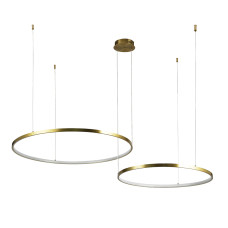 Люстра підвісна світлодіодна LED кільця Levistella 7529832-2B BRONZE LED (600+800) бронза