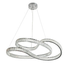 Люстра подвесная светодиодная хрустальная LED Levistella 799L8816 (800) CH хром