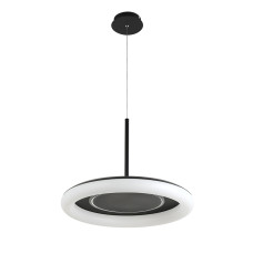 Люстра підвісна світлодіодна, LED кільце Levistella 797MD6006 (500) BK чорна