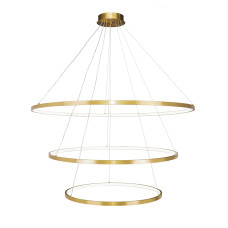 Люстра підвісна світлодіодна LED кільця Levistella 7529832-3A BRONZE LED (600+800+1000) бронза