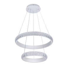 Люстра підвісна світлодіодна LED кільця Levistella 7875130 (400+600) WH біла
