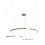 Зображення Люстра підвісна світлодіодна LED кільця Levistella 7529832-3B CHROME LED (400+600+800) хром ИМ Light-Deco 1 