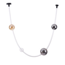 Люстра підвісна світлодіодна LED Levistella 788P68117 (2400) BK+SM+AM+CL чорна