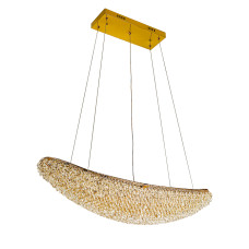 Люстра підвісна світлодіодна кришталева LED Levistella 7897208 (800) GD золото